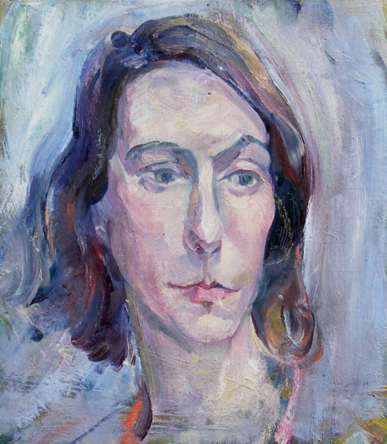 Irene Hoffar Reid ~ 1940<br />12 in x 10 in  ~ oil on panel