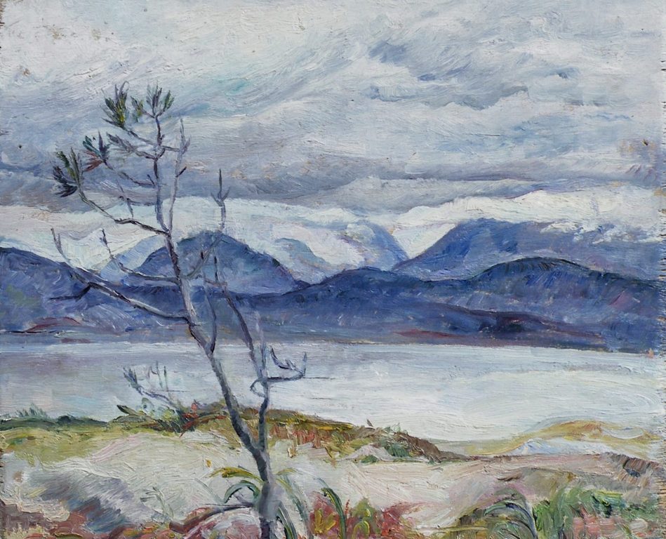 Irene Hoffar Reid ~ 1940<br />12 in x 15 in  ~ oil on panel