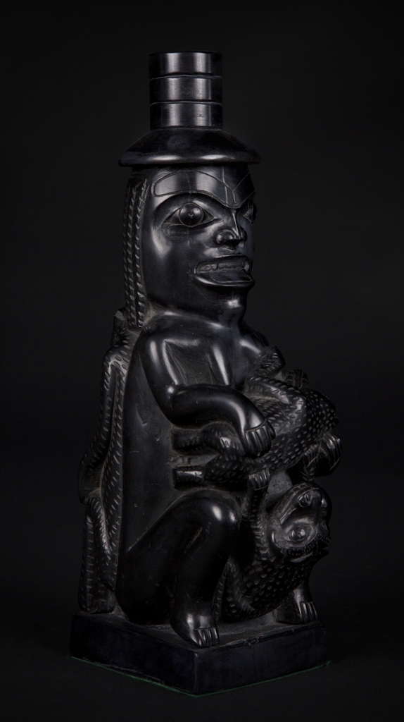 Unknown Haida ~ 1890<br />8 in x 4 in  x 4 in  ~ argillite