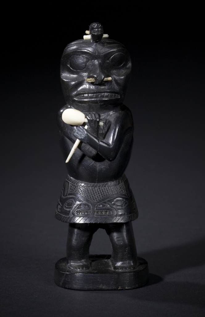 Unknown Haida ~ 1880<br />6 in x 2 in  x 2 in  ~ argillite